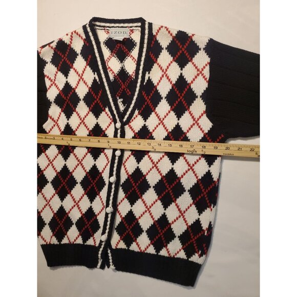 IZOD Vintage Argyle Sweater, women,s Small, 100% Cotton - Picture 8 of 11